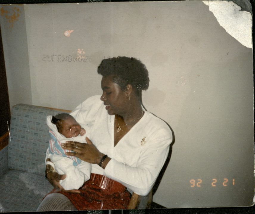 Y Janet holding infant David