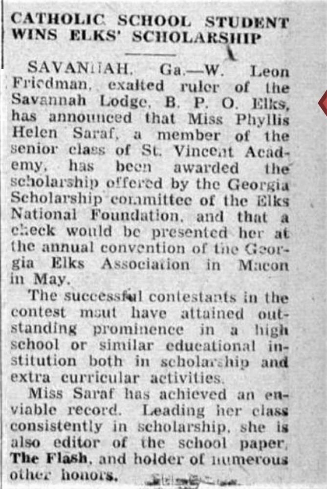 Elks Scholarship Southern Cross 3 29 1947 p11